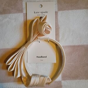 Kate‎ Spade x Target Headband Cream Satin Bow Accent Hair Accessory NWT